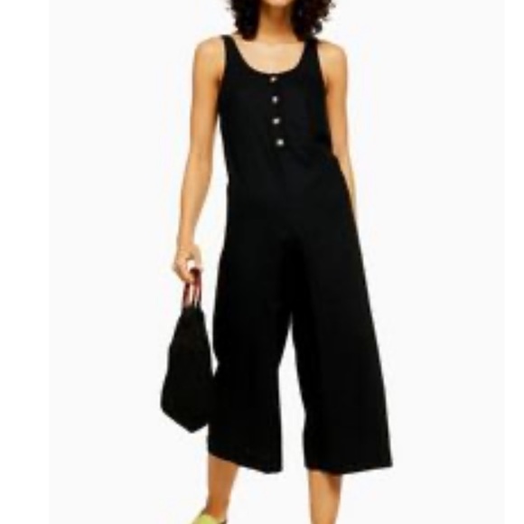 Topshop linen rich drop back jumpsuit - Picture 2 of 10